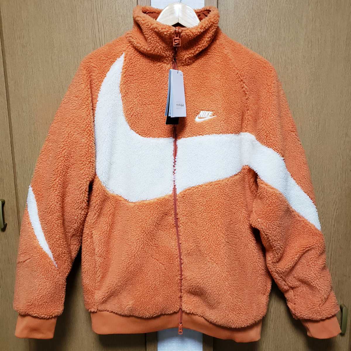 新品】NIKE XL ビッグスウッシュ リバーシブル ボアジャケット SWOOSH