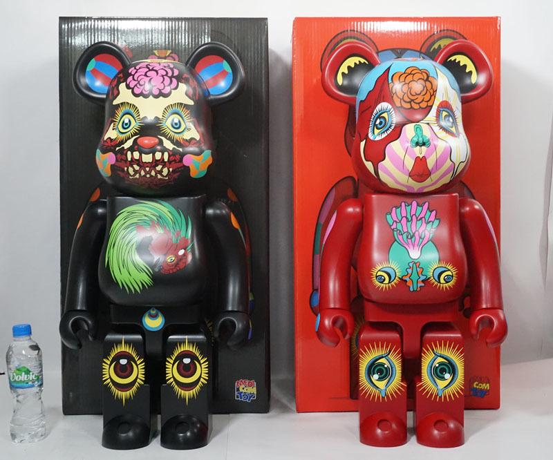532 BE@RBRICK1000% 田名網敬一 赤黒2体セット 高約72cm 元箱 532 BE@RBRICK1000% 田名網敬一 赤黒2体セット 高約72cm 元箱
