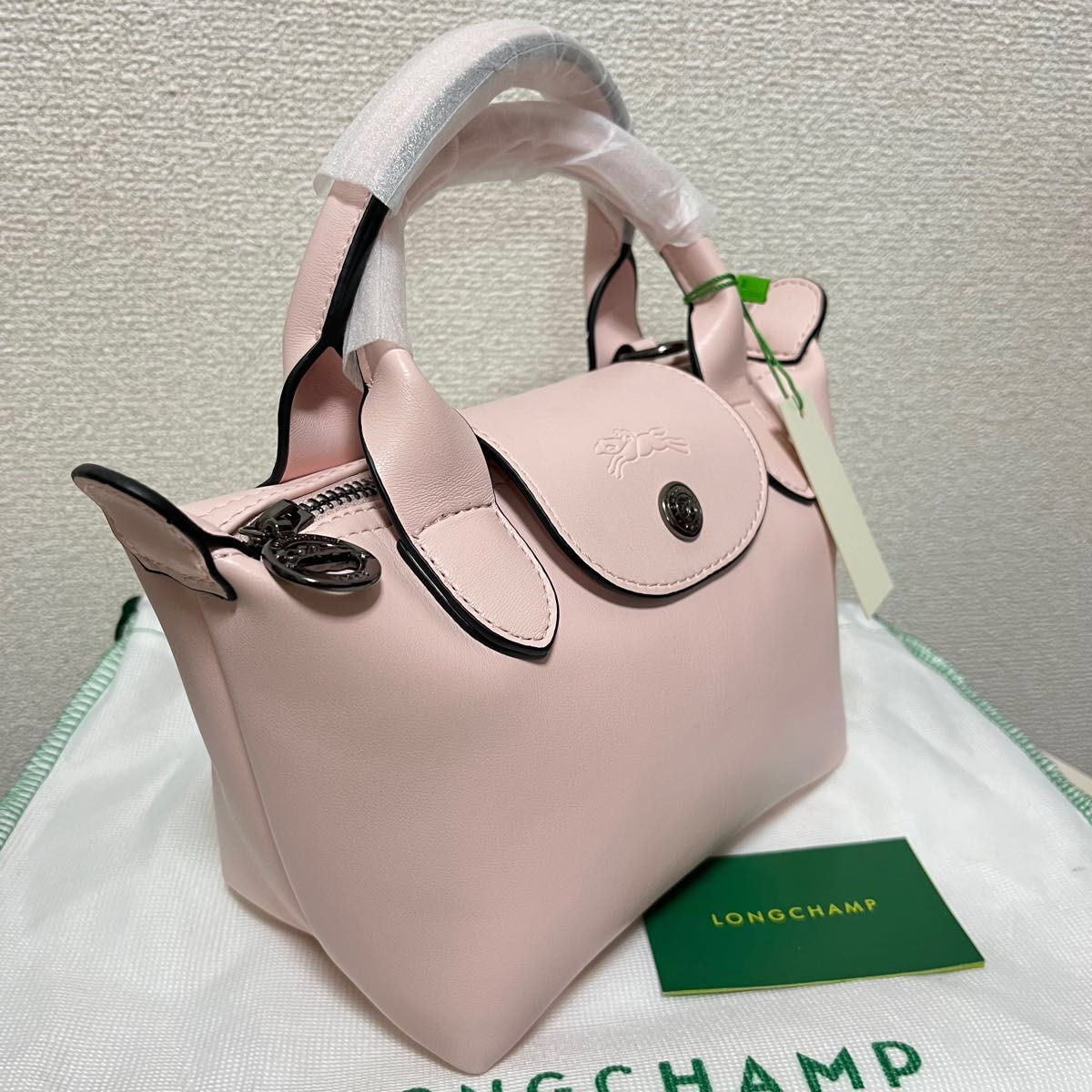 Longchamp ロンシャン ルプリアージュキュイールXS ピンク