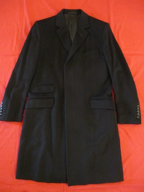 ★【新品・未使用・半額以下】★GUCCI/グッチ/CHESTERCOAT★チェスターコート/5ボタン・グッチ刻印入り/ブラック/48R★_画像2