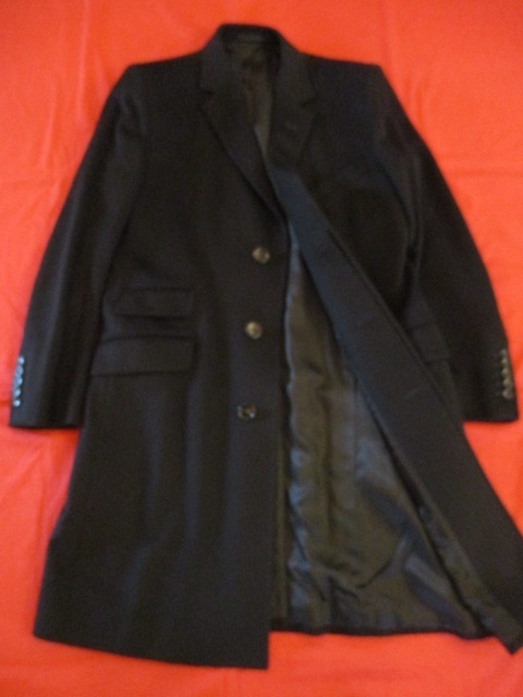 ★【新品・未使用・半額以下】★GUCCI/グッチ/CHESTERCOAT★チェスターコート/5ボタン・グッチ刻印入り/ブラック/48R★_画像7