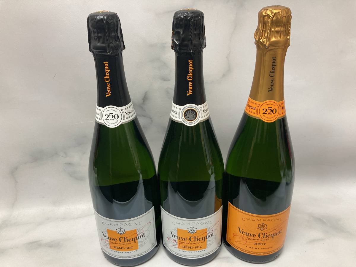 ☆新春福袋2021☆ 3本セット 新品未開栓 Veuve Clicquot BRUT