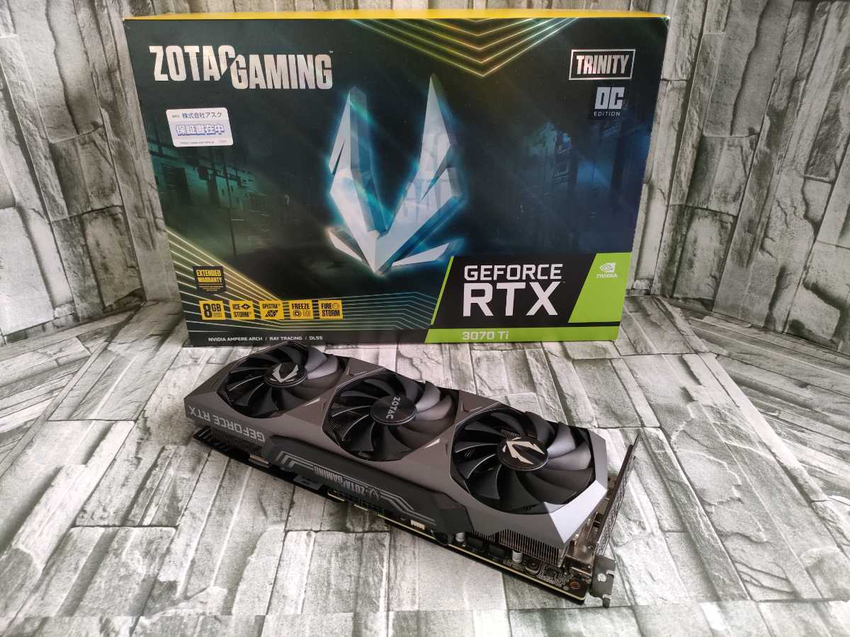 NVIDIA ZOTAC GeForce RTX3070Ti 8GB GAMING TRINITY OC