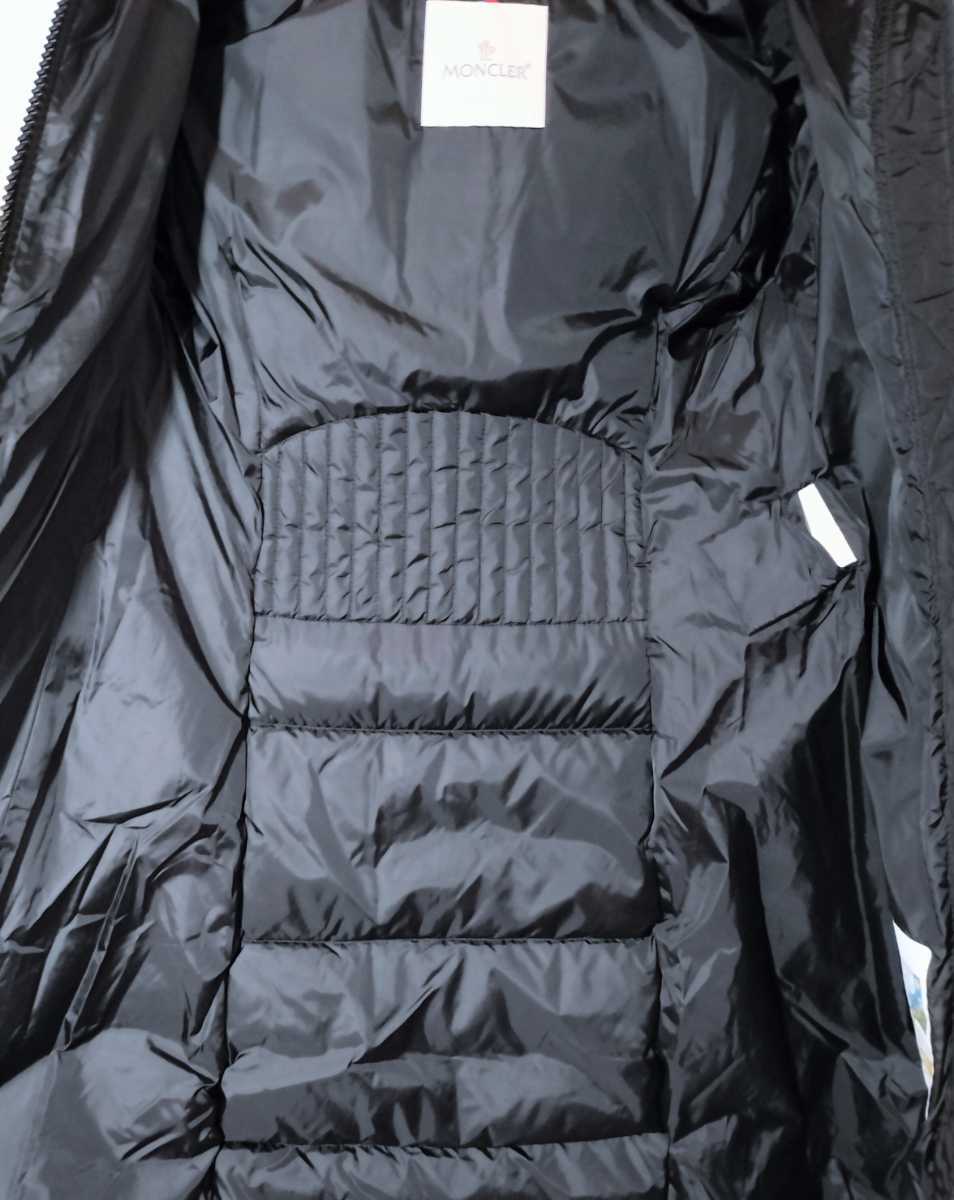 新品 MONCLER モンクレール ダウン ジャケット TALEV サイズ 00 黒 ブラック ロング タレヴ_画像3