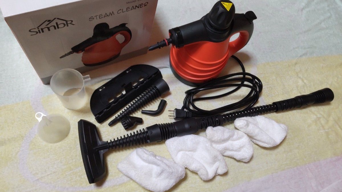simbr ハンディ スチームクリーナー 132℃ 高圧洗浄 350ml 洗剤不要 simbr ハンディ スチームクリーナー 132℃ 高圧洗浄 350ml 洗剤不要