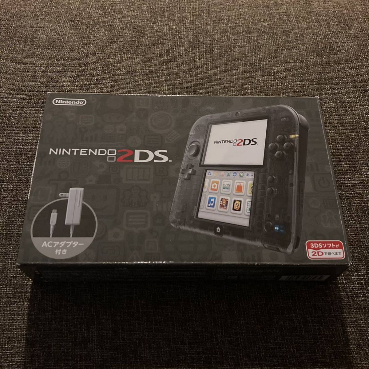 新品未使用 ニンテンドー2DS クリア ブラック 2DS 黒 クロ テレビ