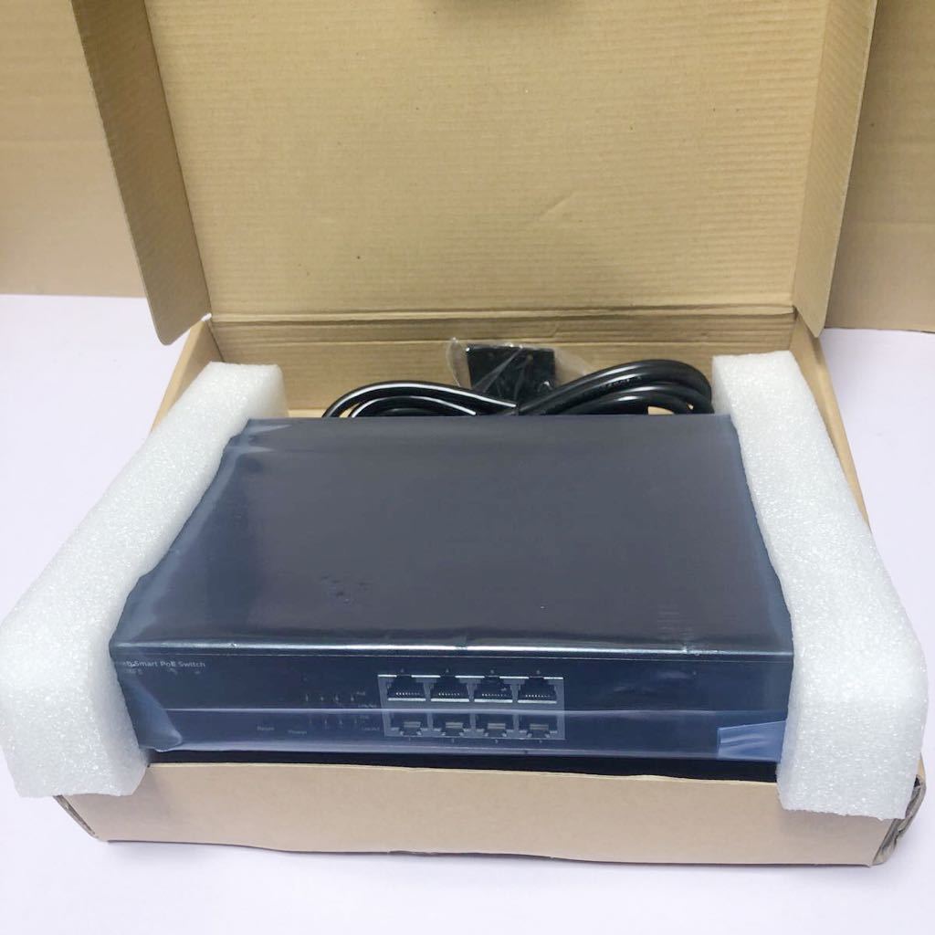 未使用品 PLANEX SWE-0008F5 8ポート 10M/ 100M WEBスマートPoEスイッチ 管理番号SHD046