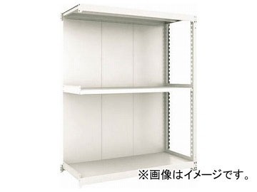 トラスコ中山 M3型棚 背板付 W1500×D721 3段 連結 M3-6573-S-B(7727089 ...