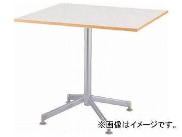 アイリスチトセ リフレッシュテーブル フーク 十字脚 600×750 ホワイト CFKTX6075G-W(7902301)