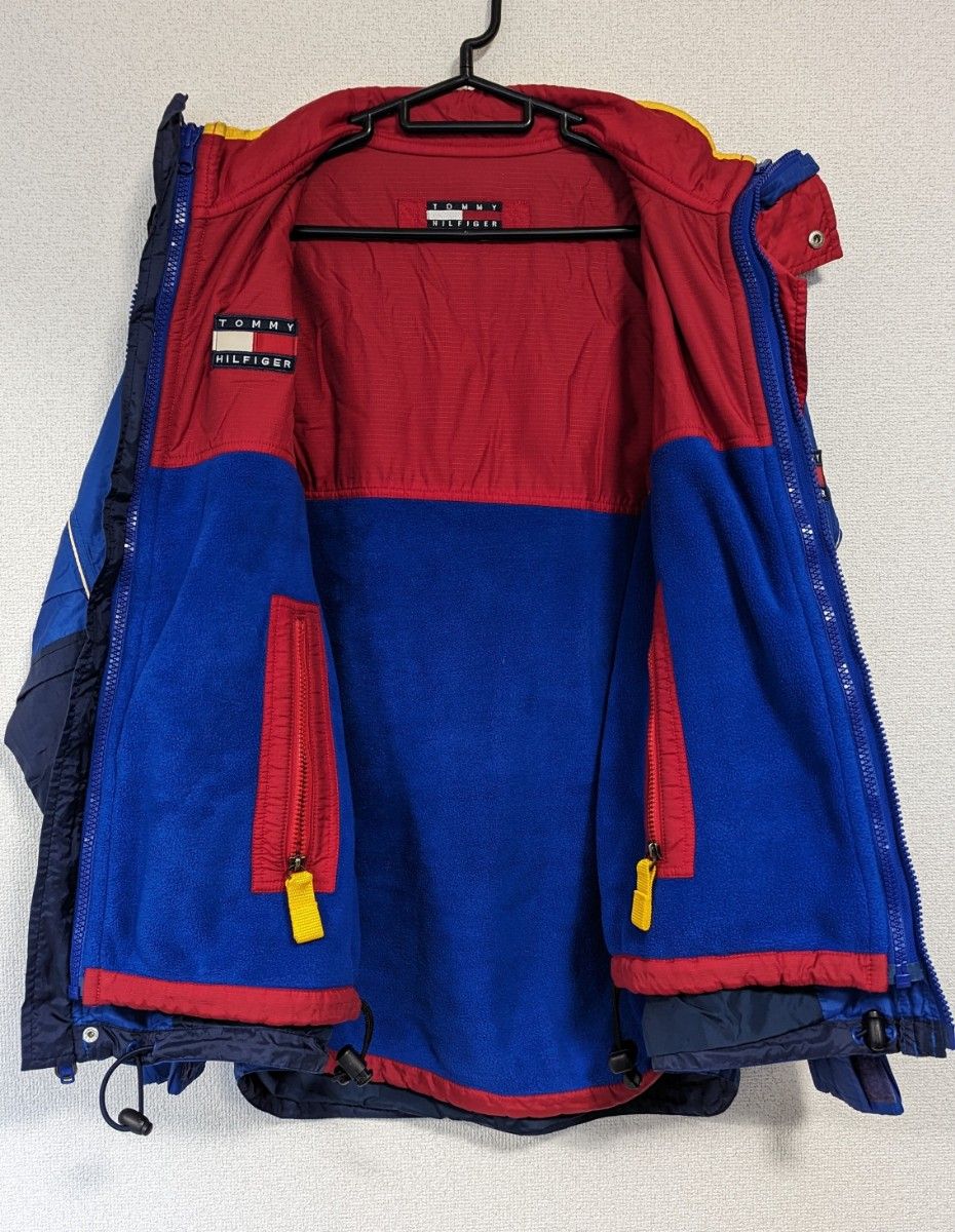 ‘90 TOMMY HILFIGER フリース付き ナイロンジャケット トミーヒルフィガー マウンテンジャケット