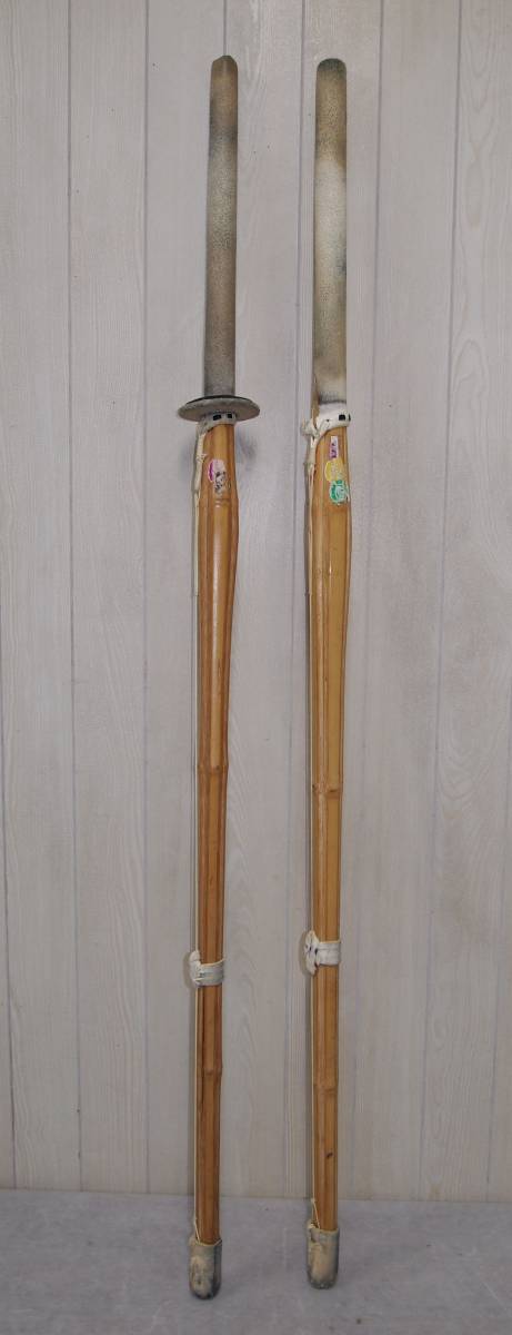  б/у товар * kendo * бамбуковый меч 3шт.@* плечо .. кейс для хранения * тренировка инструмент *107S4-F9122