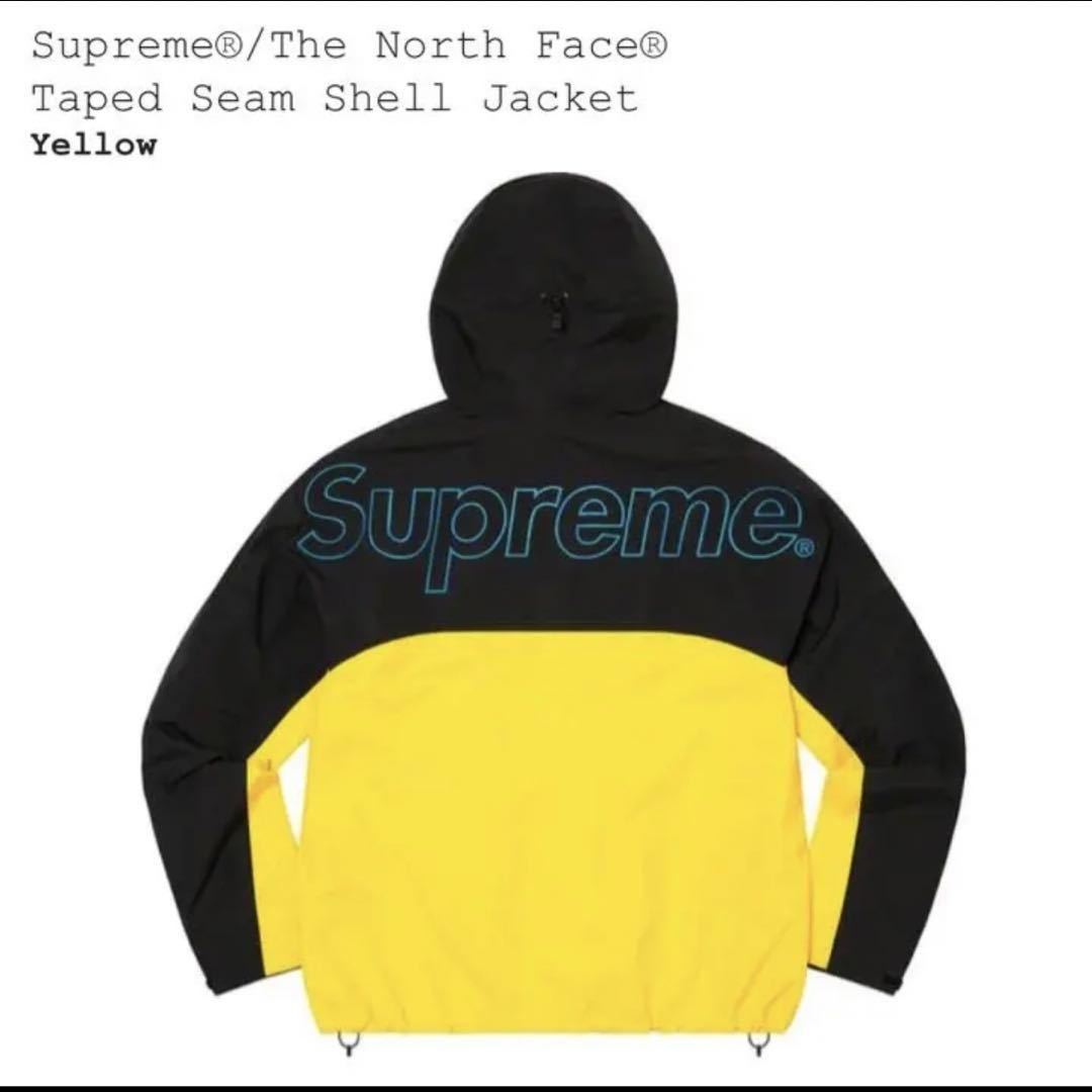 XXL Supreme / The North Face Taped Seam Shell Jacket Yellowシュプリーム ノースフェイス 希少サイズ Logo シュプリームノースフェイス_画像3