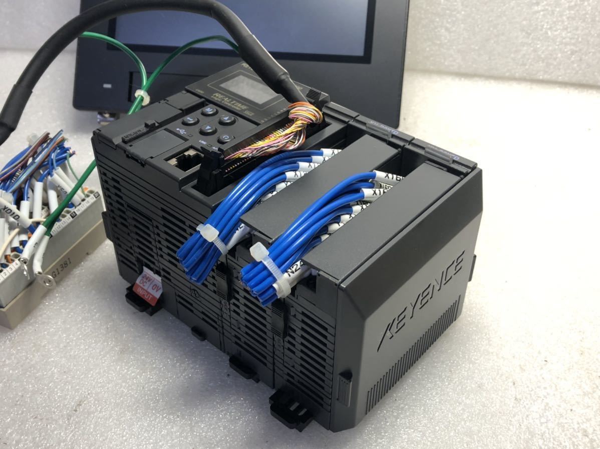 KEYENCE PLC KV-5000 入出力 KV-B8XTD×2台 タッチパネル KEYENCE PLC KV-5000 入出力 KV-B8XTD×2台 タッチパネル