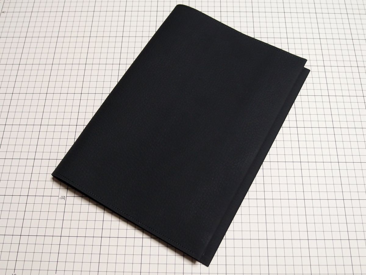  leather * original leather book cover cow leather ( A4 ) 449x299mm 199g M wrinkle black black