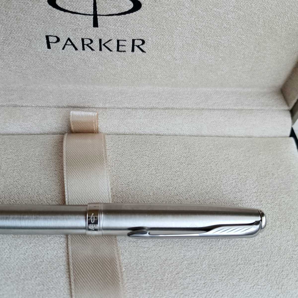PARKER パーカー U.S.A. ボールペン ツイスト式 銀色