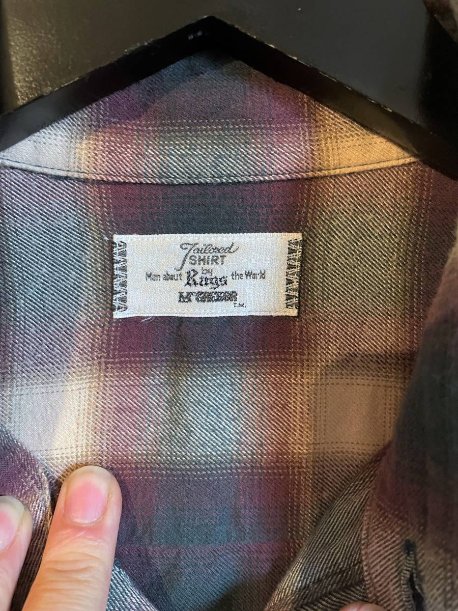 キムタク着 Rags McGREGOR オンブレチェック ブリーチ シャツ キムタク着 Rags McGREGOR オンブレチェック ブリーチ シャツ