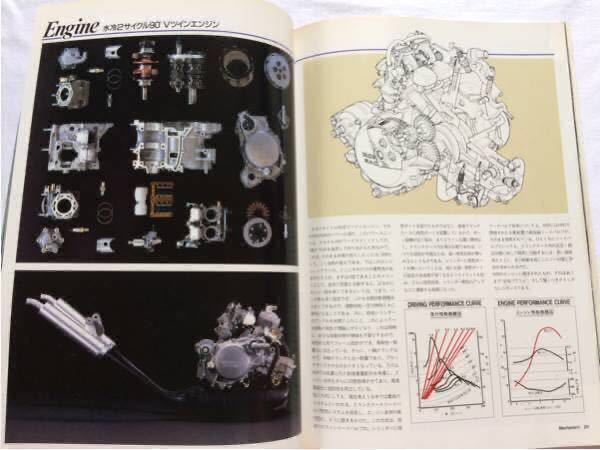 送込★'88 NSR250R MC18 試乗 メカニズム 開発,鈴鹿/筑波 サーキット攻略,HRC F-3 NSR250RK レースキット Jha 他,整備,ホンダ パーツリスト_★メカニズム解説。