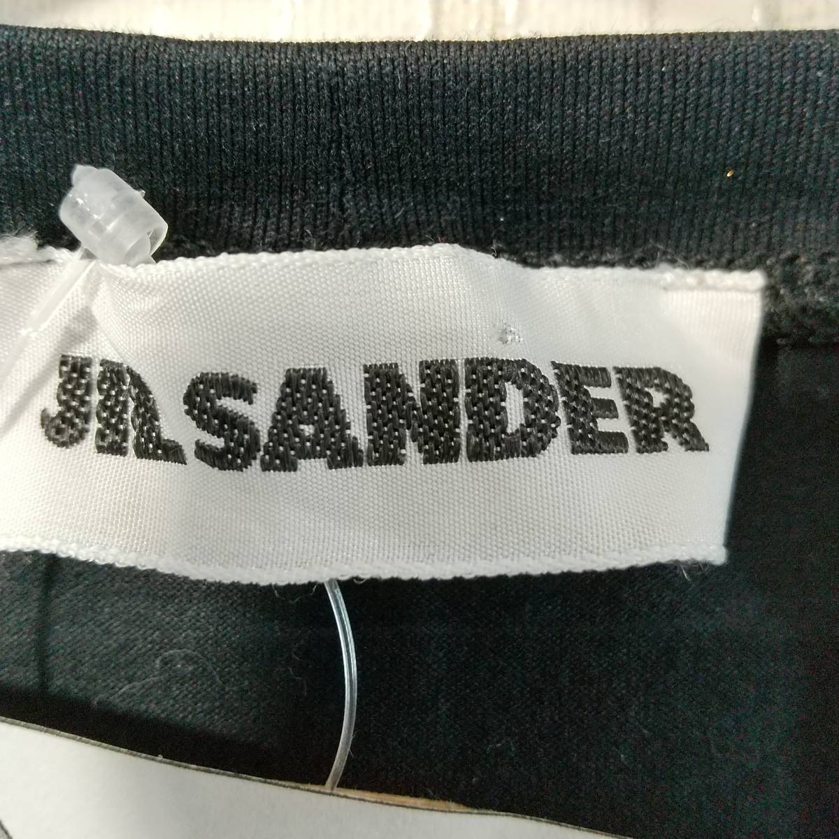 YB1215【2003】JIL SANDER レディーストップス サイズ表記無し コットン ブラック【220203000042】_画像3