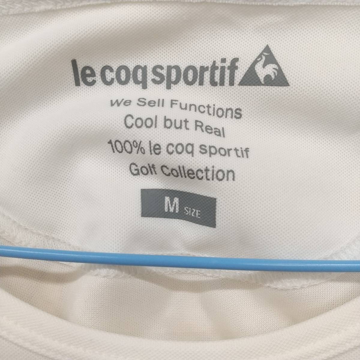 YB1054【2003】le coq sportif Tシャツ Mサイズ 白 ホワイト 長袖 トップス 古着【220102000084】y_画像3