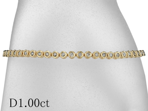 世界の 清水屋《送料無料》ダイヤモンド 1.00ct テニス ブレスレット