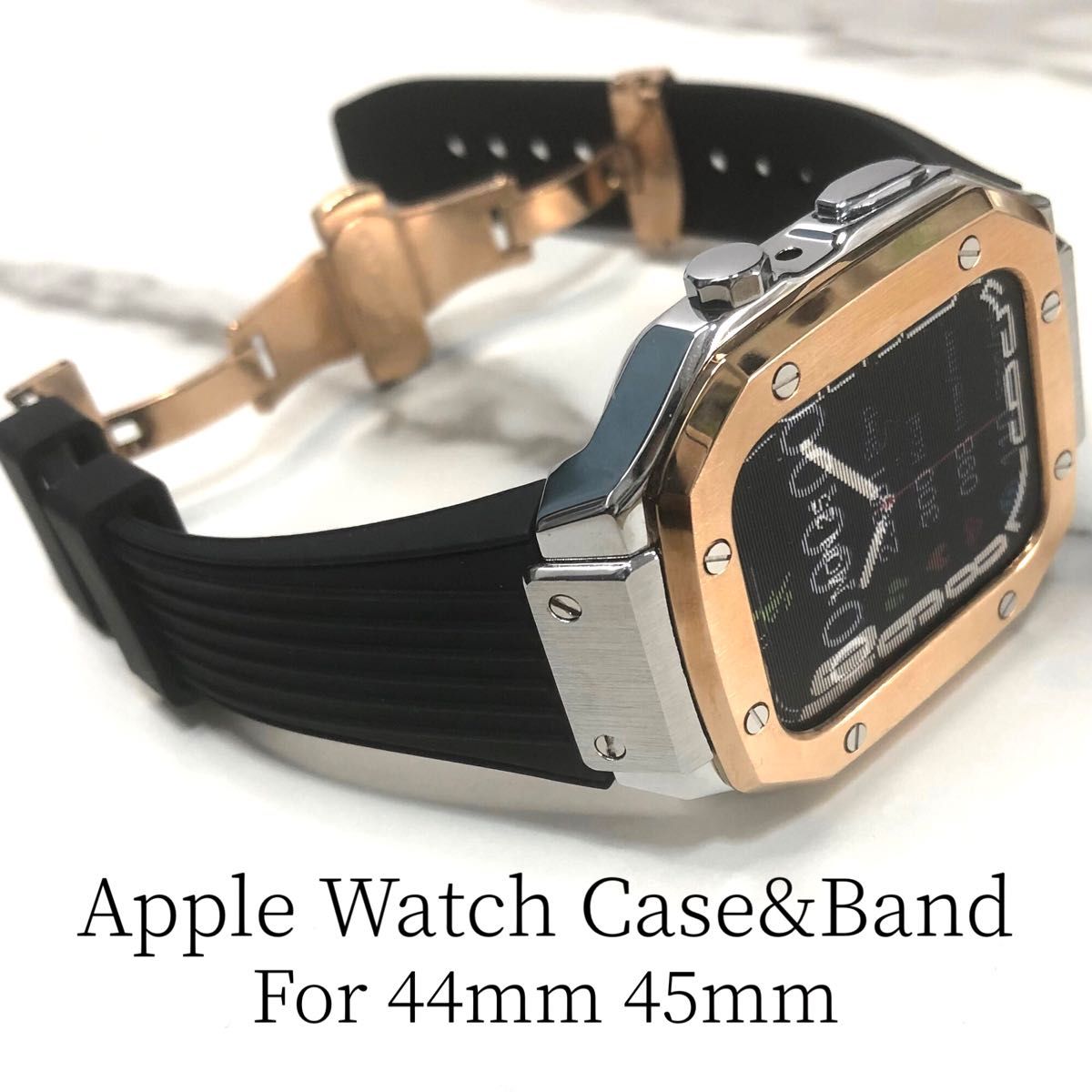 hsh☆アップルウォッチバンド ラバーベルト カバー Apple Watch 腕時計 
