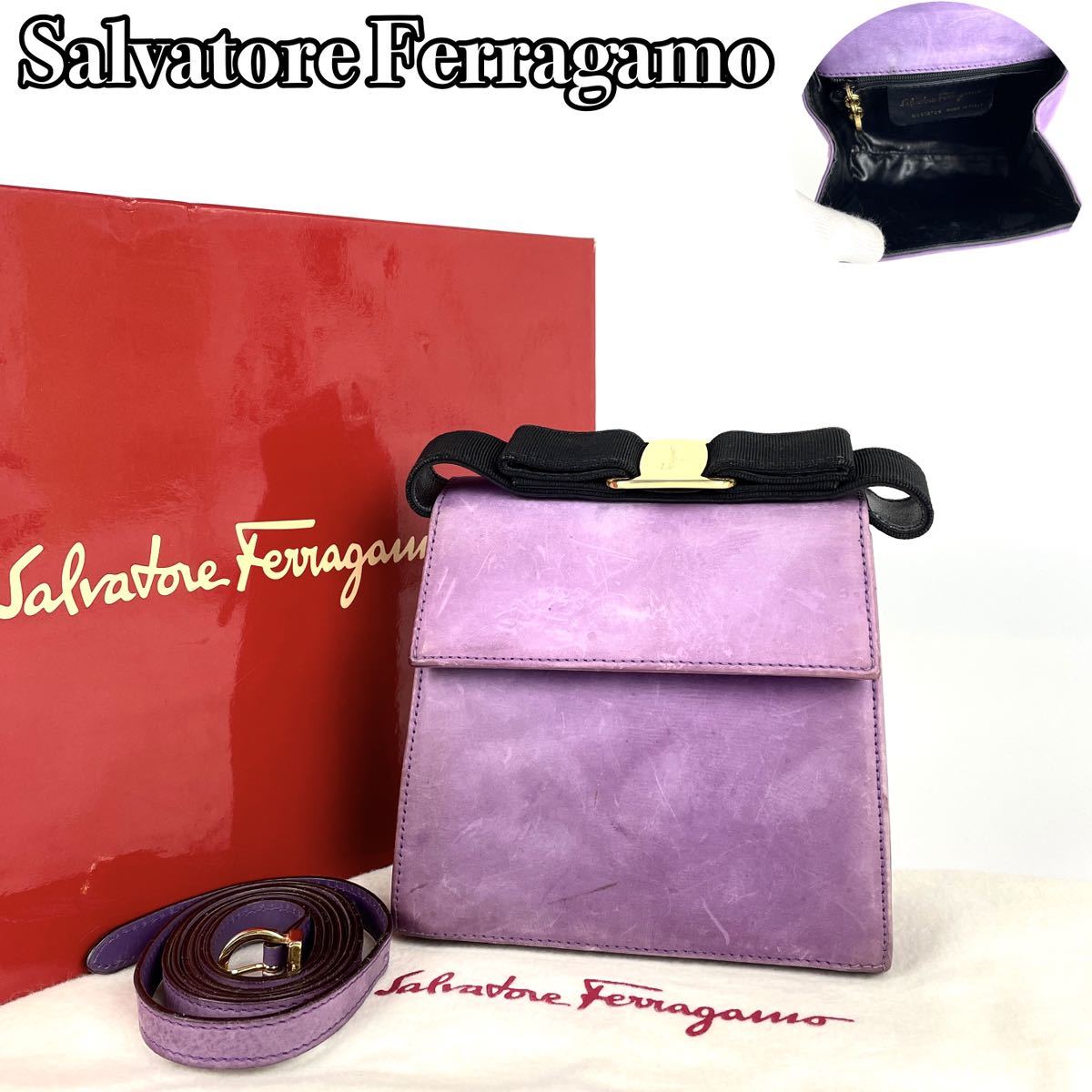 税込】 ショルダーバッグ 2way ヴァラリボン フェラガモ Ferragamo