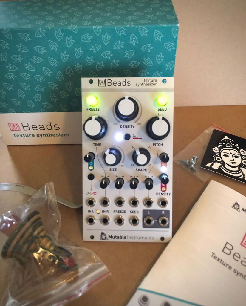Mutable Instruments Beads Texture Synthesizer ユーロラック