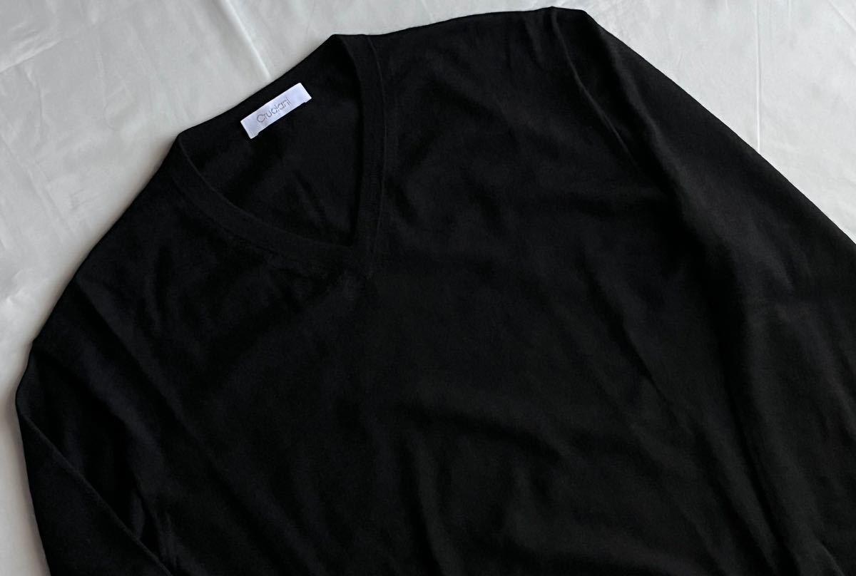 低価格の Cruciani クルチアーニ ニット Vネック カシミヤ シルク ブラック系 サイズ 52 L〜XL セーター イタリア製 Lサイズ 低価格の Cruciani クルチアーニ ニット Vネック カシミヤ シルク ブラック系 サイズ 52 L〜XL セーター イタリア製 Lサイズ