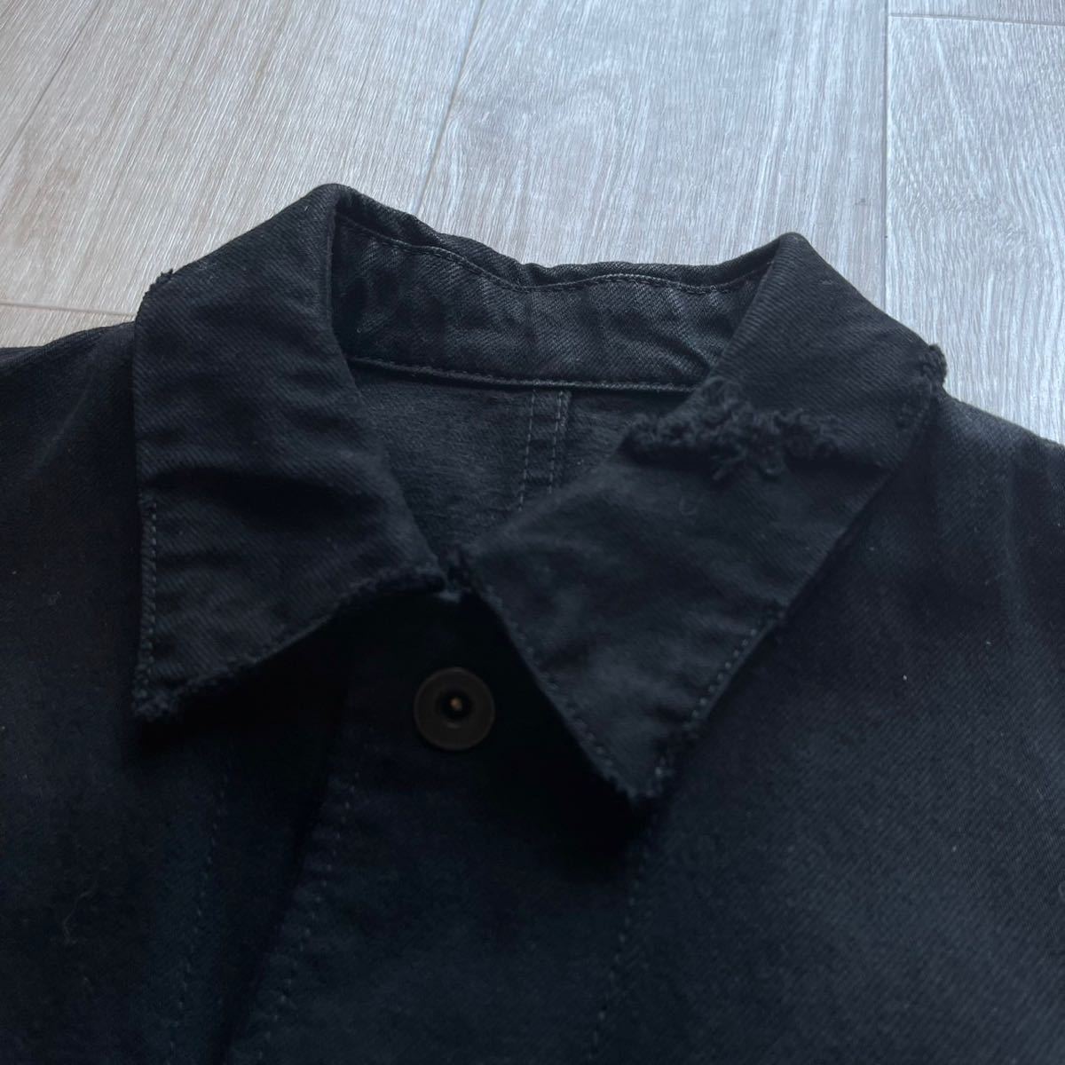 JULIUS ダメージ加工 デニム ジャケット ユリウス NILS ニルズ damage denim jacket Collection black 07SS