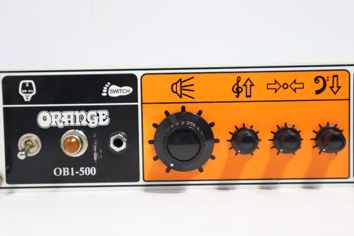 新しく着き新しく着きORANGE OB1-500 ベースアンプヘッド サイン入り