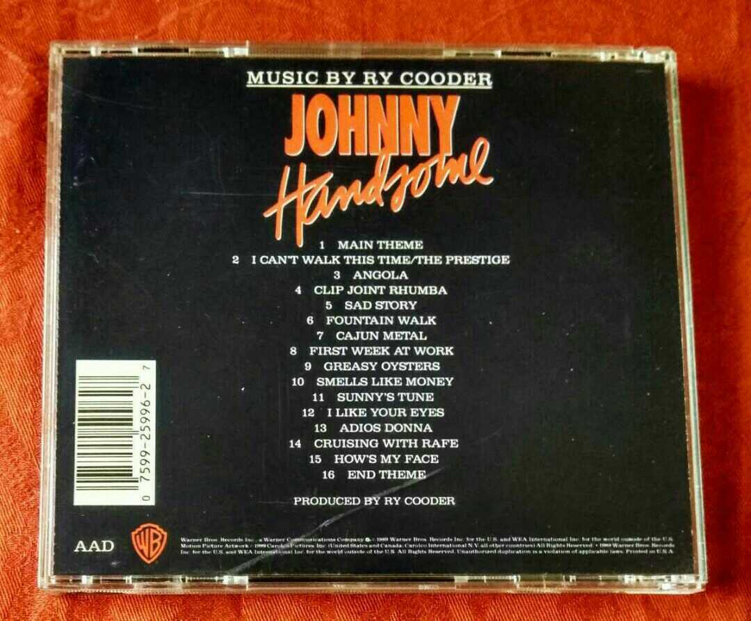 ORIGINAL MOTION PICTURE SOUND TRACK MUSIC BY RY COODER/JOHNNY HANDSOME_画像2