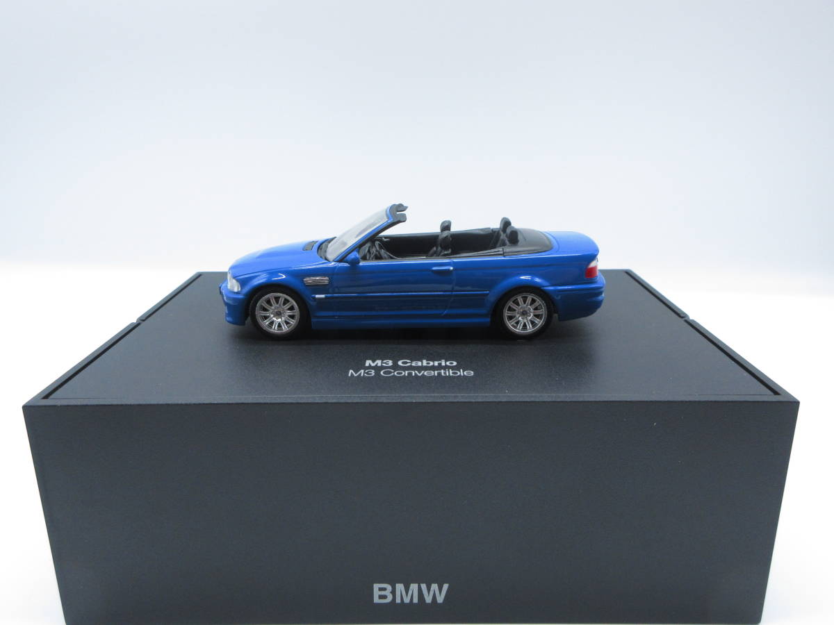 1/43　BMW　３シリーズ　M3　カブリオレ コンバーチブル　Cabrio Convertible　ブルー　青　ディーラー特注品　ミニカー_画像1