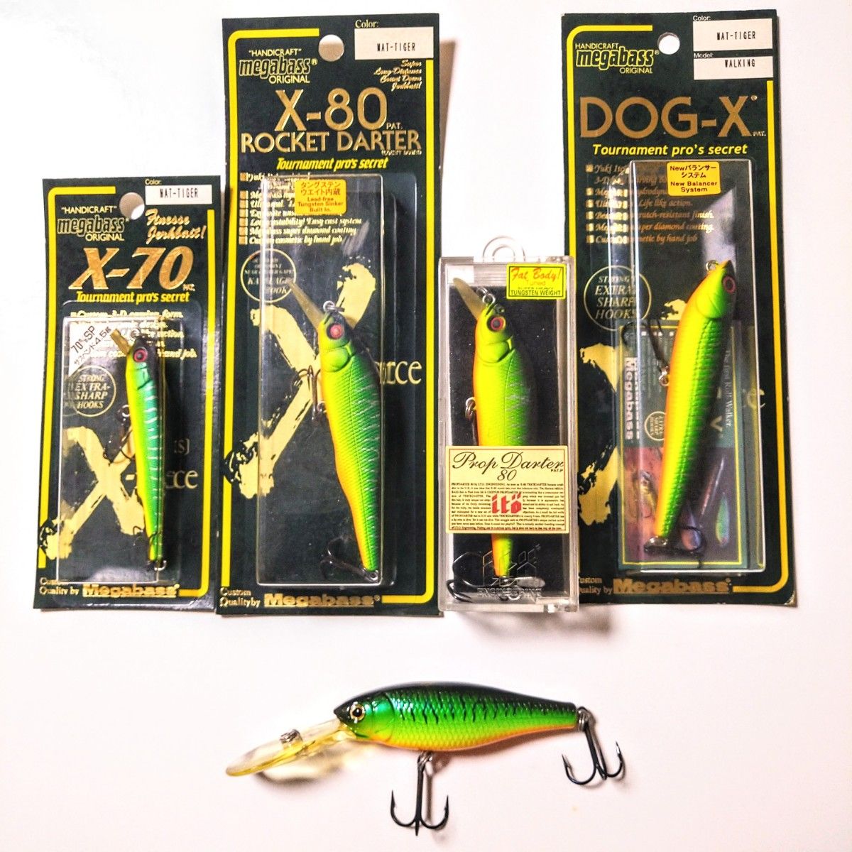 メガバス X70 X80 ito propdarter80 DOGーX マットタイガー 未 メガバス X70 X80 ito propdarter80 DOGーX マットタイガー 未