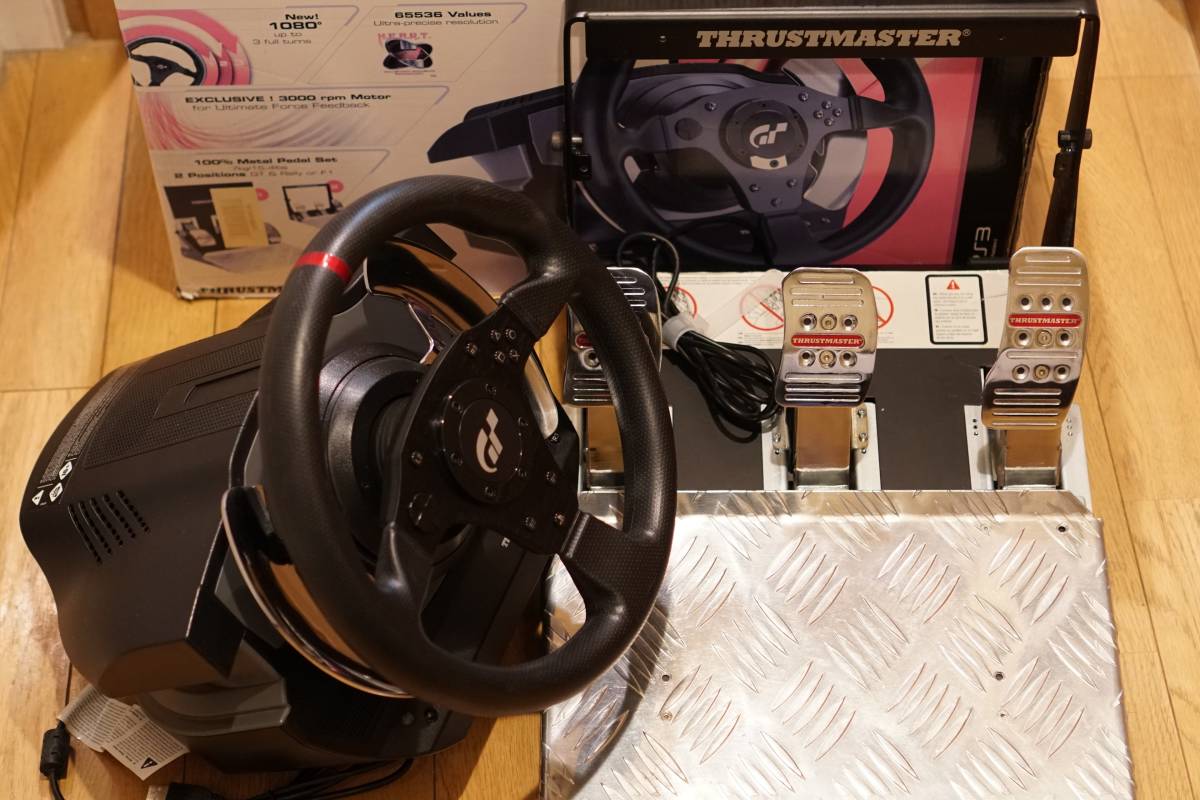 【熱対策済】Thrustmaster T500RS ハンドルコントローラー・ペダルセット