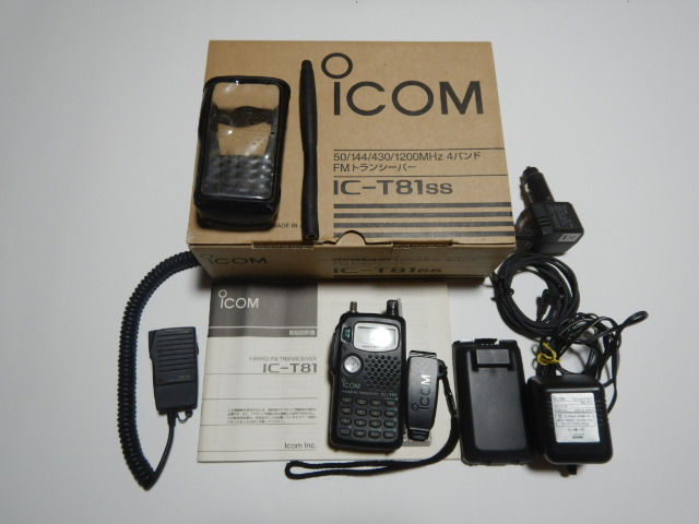 Yahoo!オークション - アイコム IC-T81ss 4バンド 50/144/430 Yahoo!オークション - アイコム IC-T81ss 4バンド 50/144/430