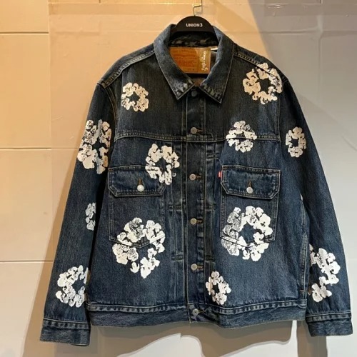 2022公式店舗 DENIM TEARS デニムティアーズ×リーバイスプリントデニムジャケット XLサイズ JACKET DENIM TYPE-2 LEVI'S ジージャン 2022公式店舗 DENIM TEARS デニムティアーズ×リーバイスプリントデニムジャケット XLサイズ JACKET DENIM TYPE-2 LEVI'S ジージャン