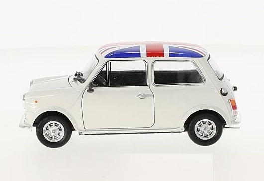 1/24 ミニ クーパー ユニオンジャック 白 ホワイト Mini Cooper 1300