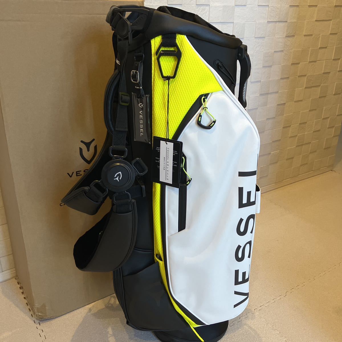 ☆人気☆新品未使用☆VESSEL☆ベゼル☆キャディバッグ☆シトリン