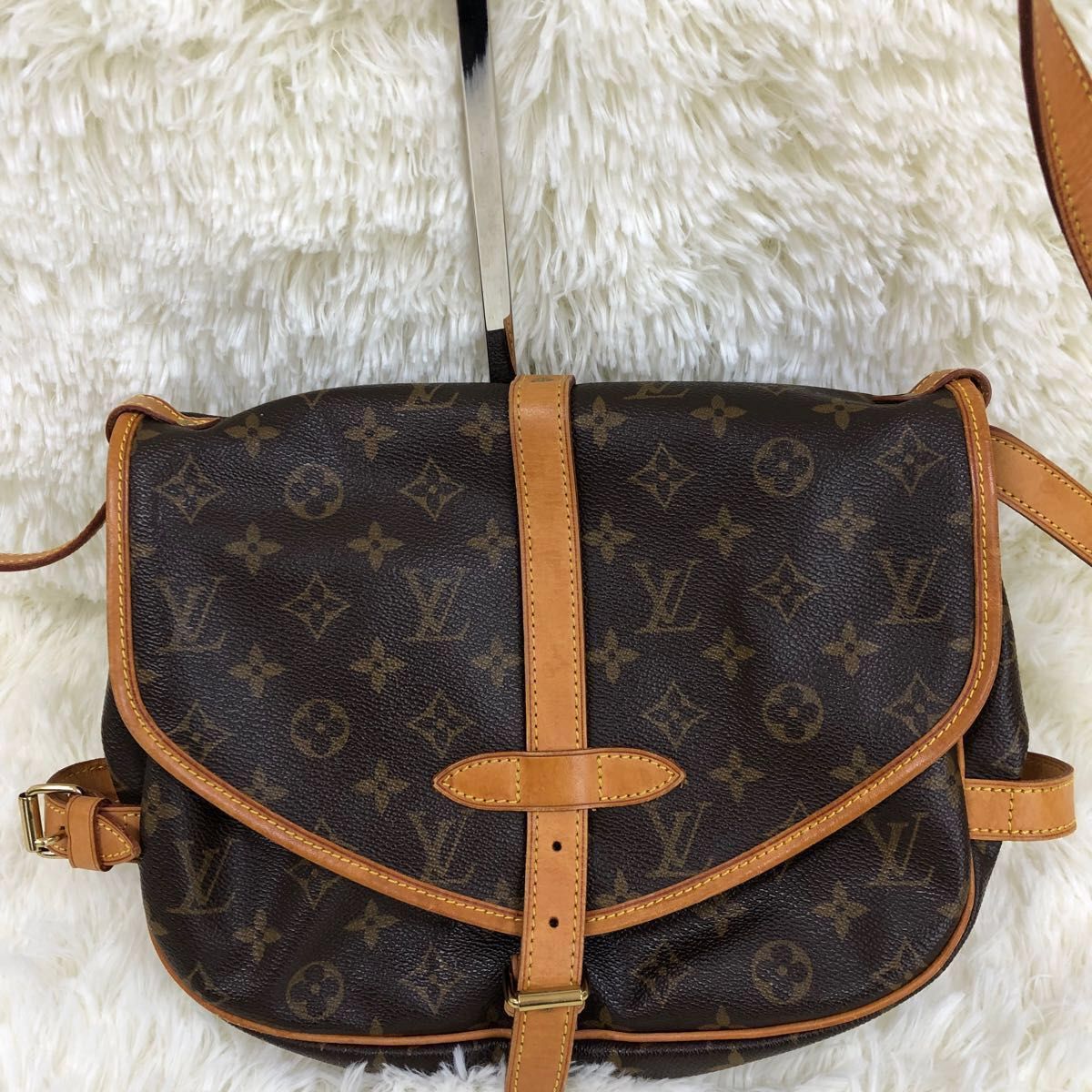 LOUISVUITTON ルイヴィトン ソミュール 30 モノグラム ショルダー