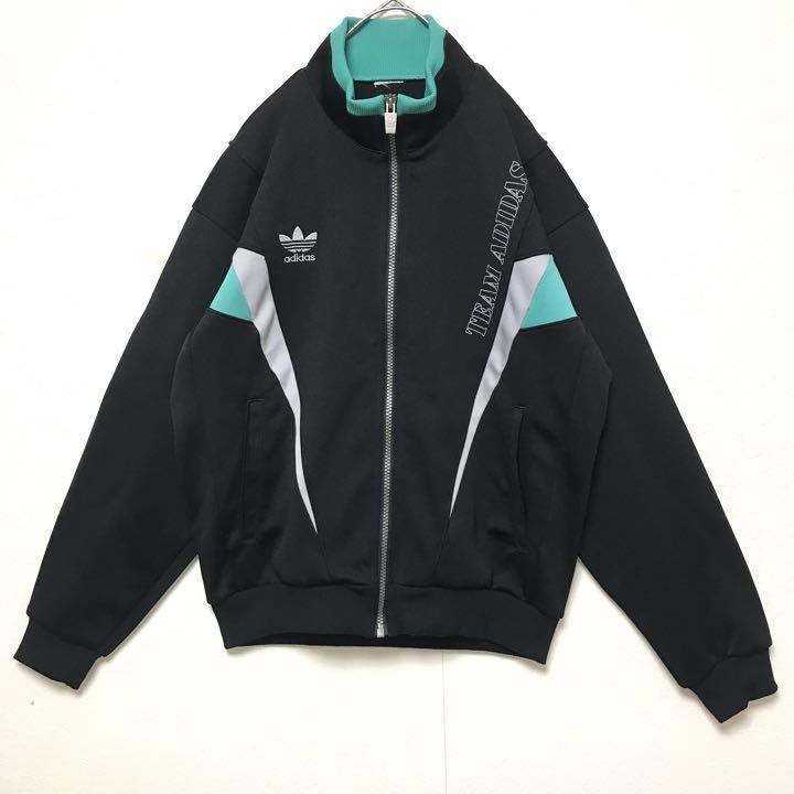 偉大な adidasアディダス デサント製 トレフォイル刺繍 ヴィンテージ
