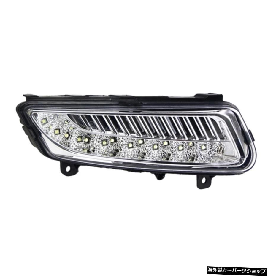 2PCS For Volkswagen VW Polo 2011 2012 2013 LEDホワイトDRLデイタイムランニングライトデイライトドライビングフォグヘッドランプカバー_画像4