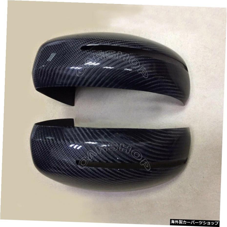 Fit For Audi TT TTS R8 2008 2009 2010 2011 2012 2013 2014 2pcs / set 3K Real Carbon Fiber Car Door Mirror Cover Caps Add Fit For_画像4