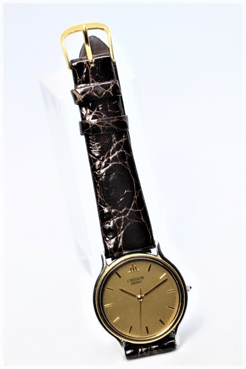SEIKO】CREDOR 18KT+ST.STEEL BEZEL 8J81-6B00 MADE IN JAPAN 品 SEIKO】CREDOR 18KT+ST.STEEL BEZEL 8J81-6B00 MADE IN JAPAN 品