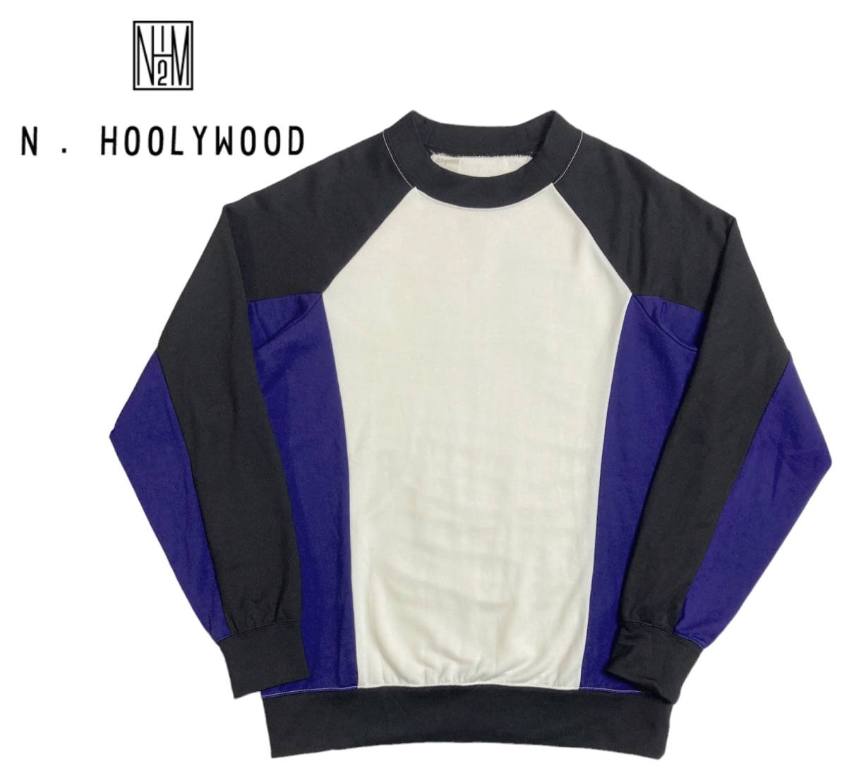 N.HOOLYWOOD 切替 カットソー 36 エヌハリウッド Nハリ 長袖 Tシャツ_画像1