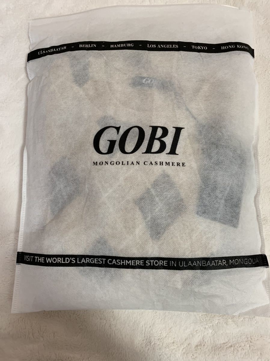 37.新品　未使用　gobi ゴビ社　カシミヤ100 セーター　　　ベージュ系　モンゴル産_画像8