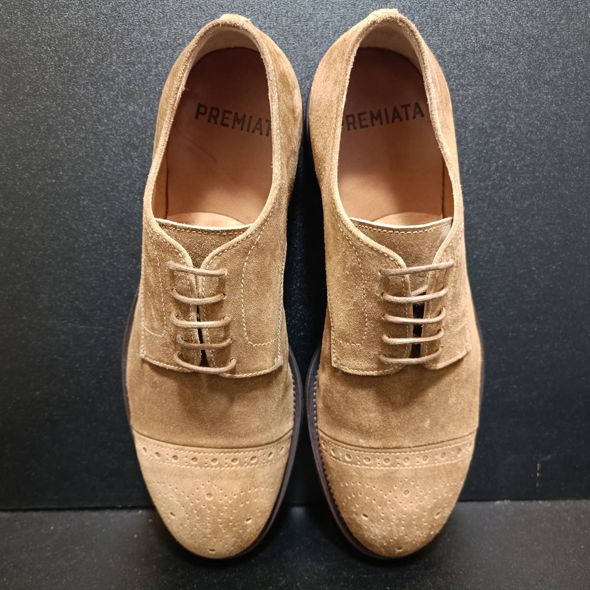 プレミアータ(PREMIATA) イタリア製革靴 茶 UK7 ビジネスシューズ