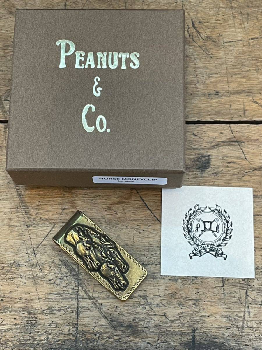 ★新品★送料無料★PEANUTS&CO.★ピーナッツカンパニー★HORSE MONEY CLIP BRASS★ホース マネークリップ ブラス★真鍮製★カード収納★