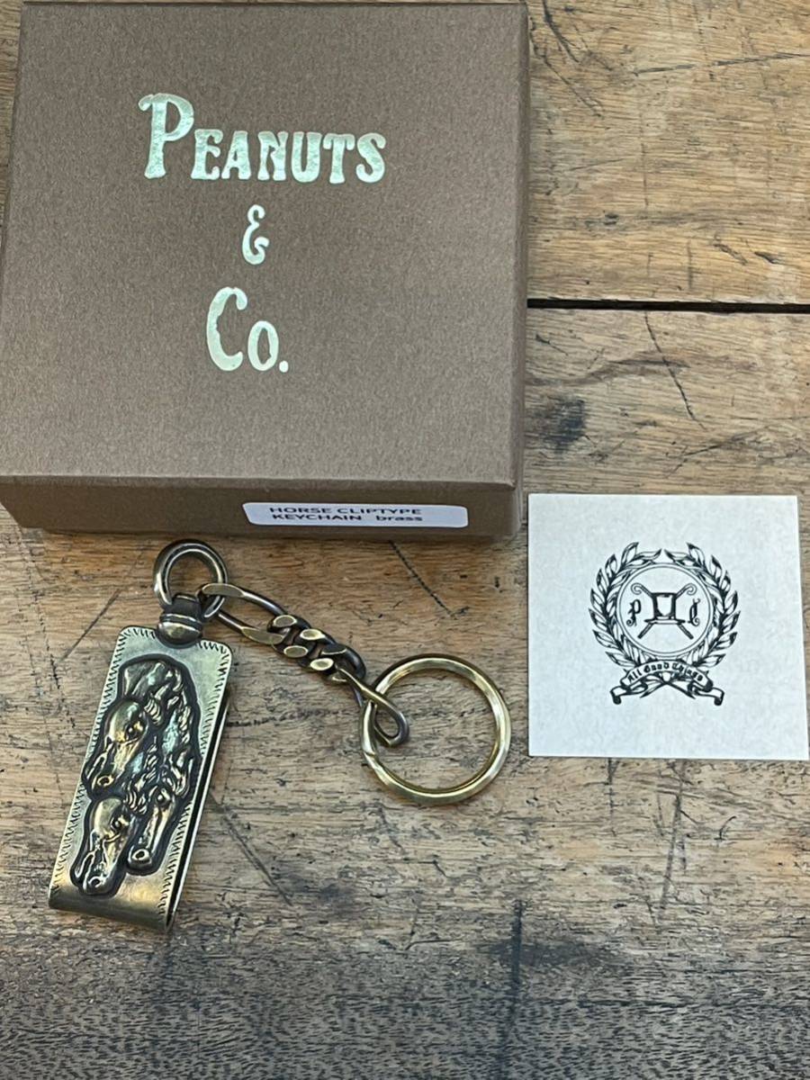 * новый товар * бесплатная доставка * PEANUTS&COMPANY* Peanuts and Company *HORSE CLIP TYPE KEYCHAIN*BRASS* аксессуары * цепочка для ключей *