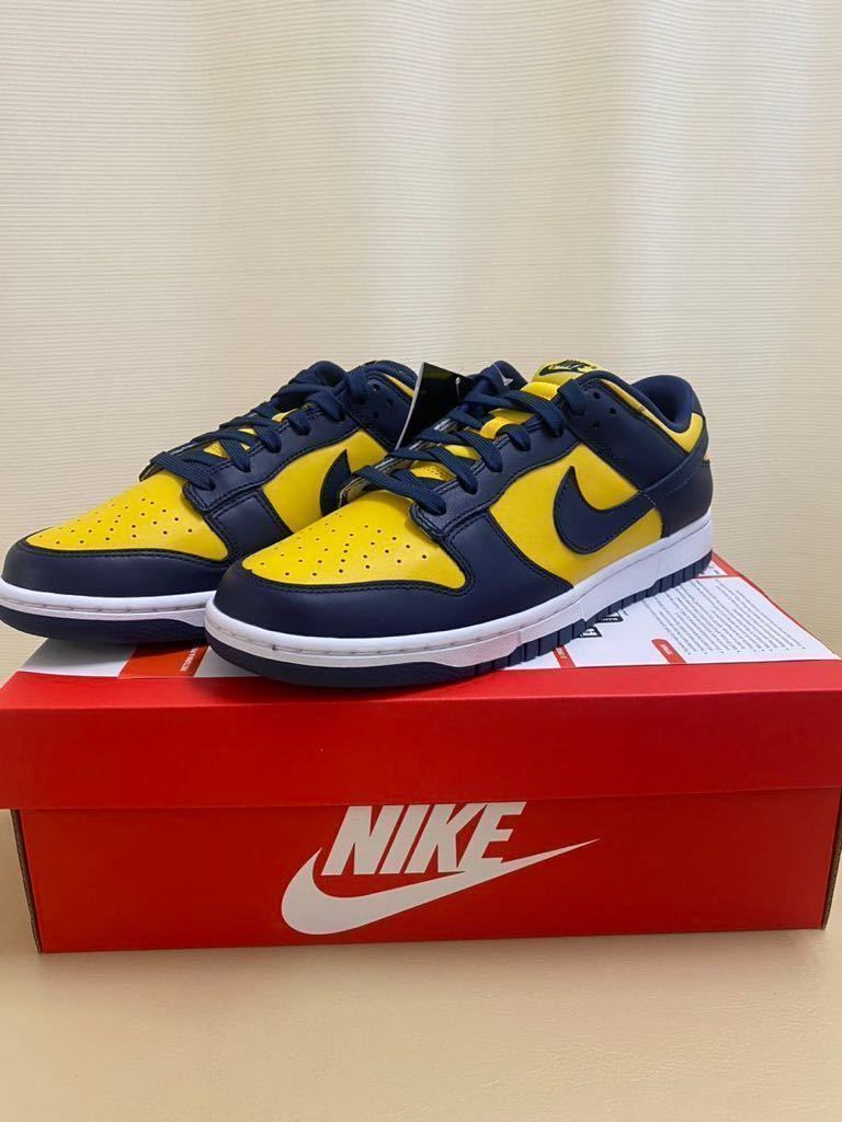 ダンク﹛ ナイキ 28cm NIKE DUNK LOW ダンク ロー ミシガン ハキジワは