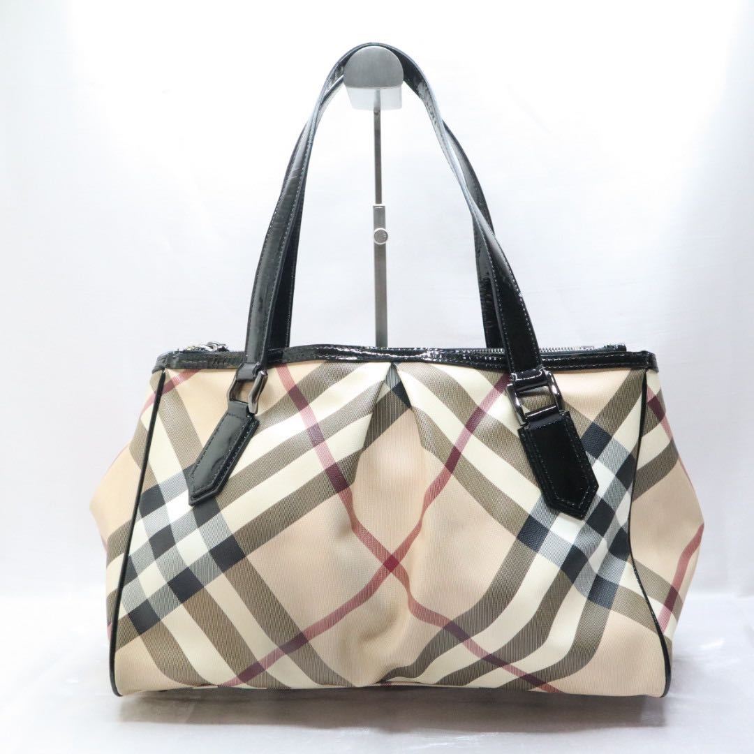 BURBERRY バーバリー ノバチェック トートバッグ ショルダーバッグ